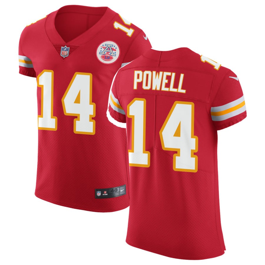 Cornell Powell Men's Nike Red Kansas City Chiefs Vapor Untouchable Custom Elite Jersey