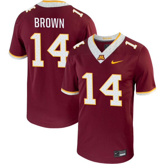 Kerry Brown Men's Nike Maroon Minnesota Golden Gophers Pick-A-Player NIL Replica Football Jersey