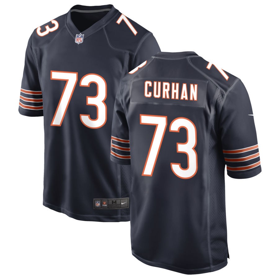 Jake Curhan Men's Nike Navy Chicago Bears Custom Game Jersey