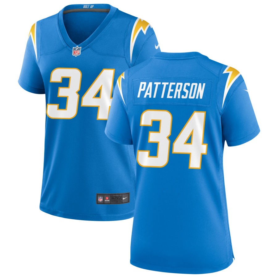 Jaret Patterson Women's Nike Powder Blue Los Angeles Chargers Custom Game Jersey