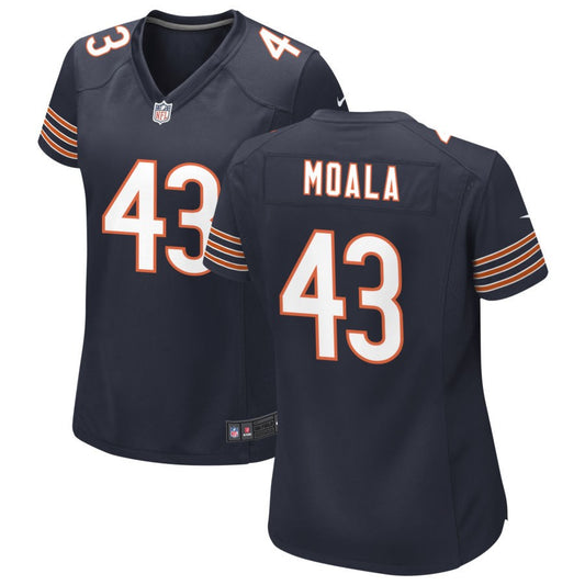Paul Moala Women's Nike Navy Chicago Bears Custom Game Jersey