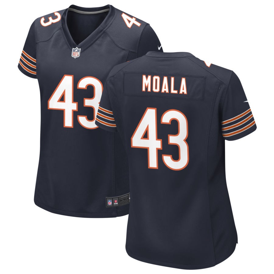 Paul Moala Women's Nike Navy Chicago Bears Custom Game Jersey