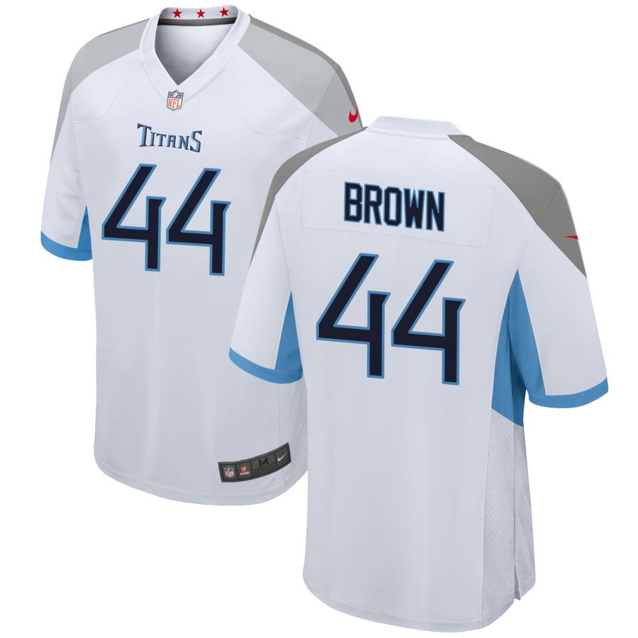 Mike Brown Men's Nike White Tennessee Titans Custom Game Jersey