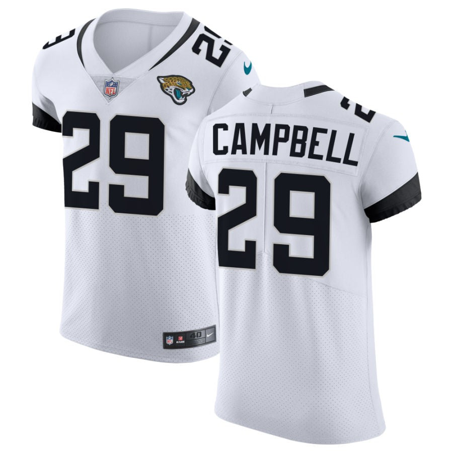 Tevaughn Campbell Men's Nike White Jacksonville Jaguars Vapor Untouchable Elite Custom Jersey