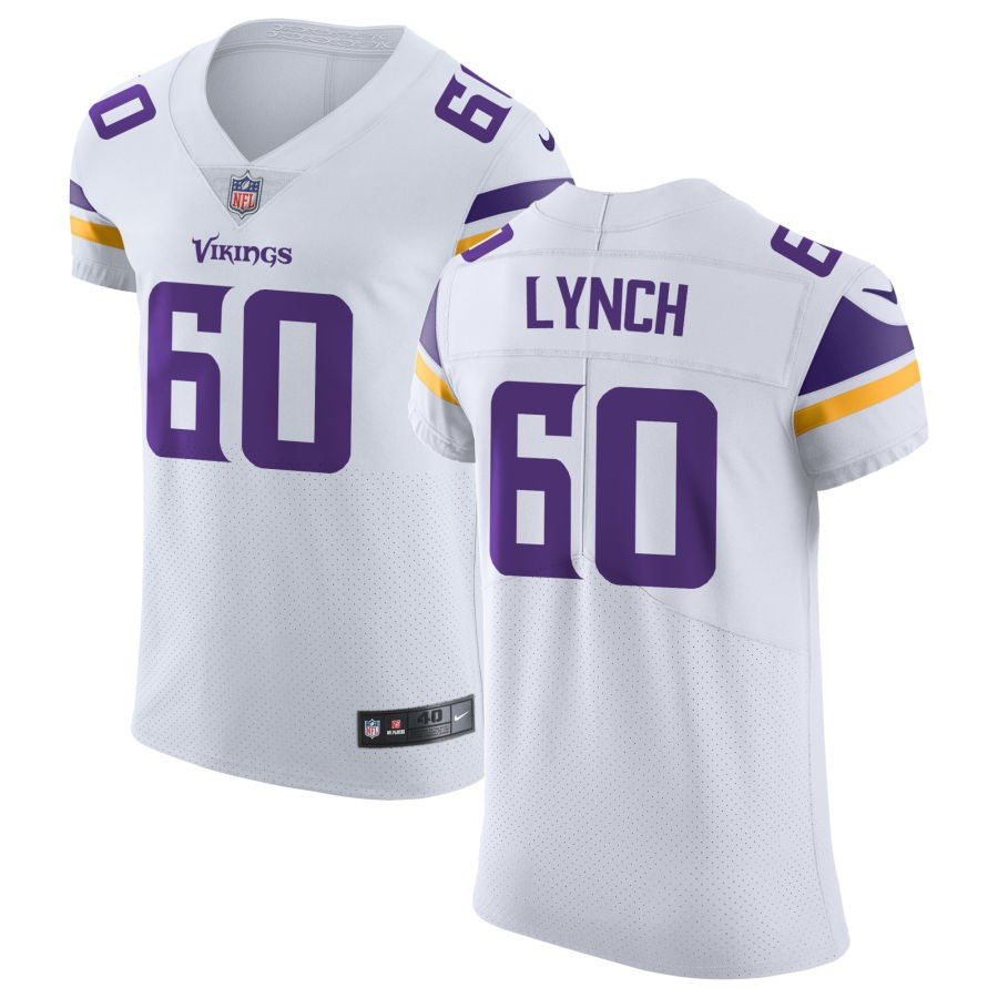 James Lynch Men's Nike White Minnesota Vikings Vapor Untouchable Elite Custom Jersey