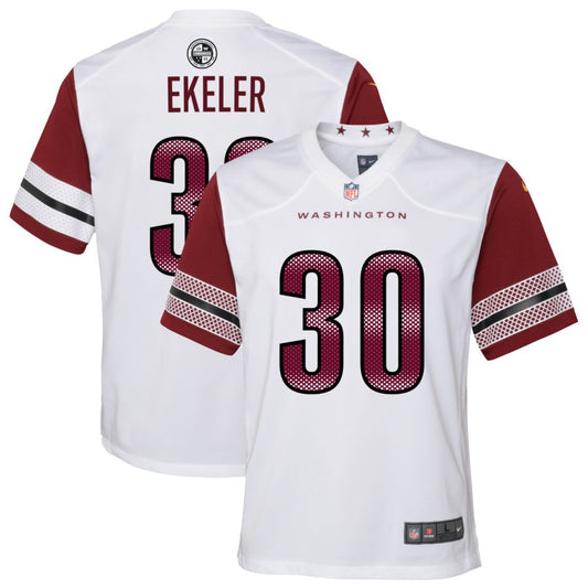 Austin Ekeler Youth Nike White Washington Commanders Game Custom Player Jersey