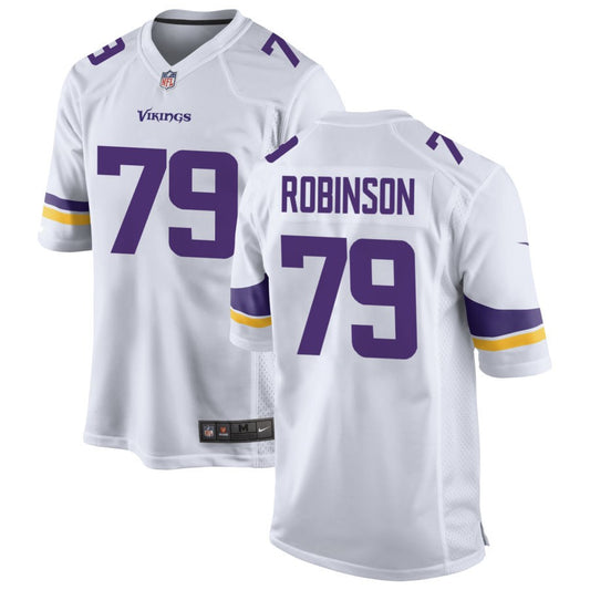 Tyrese Robinson Men's Nike White Minnesota Vikings Custom Game Jersey