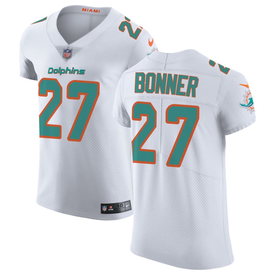 Ethan Bonner Men's Nike White Miami Dolphins Vapor Untouchable Elite Custom Jersey