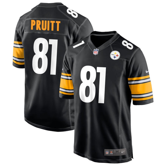 MyCole Pruitt Men's Nike Black Pittsburgh Steelers Game Custom Player Jersey