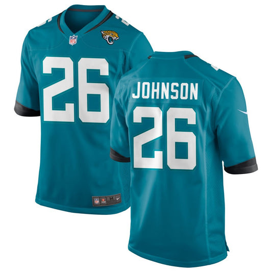 Antonio Johnson Youth Nike Teal Jacksonville Jaguars Custom Game Jersey