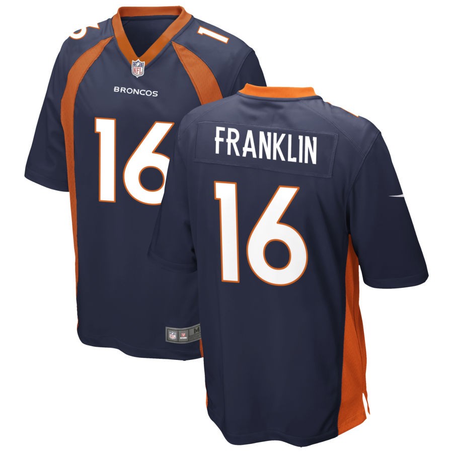 Troy Franklin Youth Nike Navy Denver Broncos Game Custom Jersey