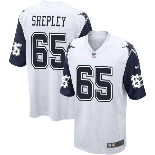 Dakoda Shepley Men's Nike  White Dallas Cowboys Alternate Custom Game Jersey