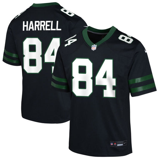 Tyler Harrell Youth Nike  Legacy Black New York Jets Alternate Custom Game Jersey