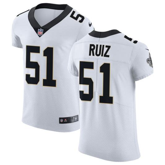 Cesar Ruiz Men's Nike White New Orleans Saints Vapor Untouchable Elite Custom Jersey