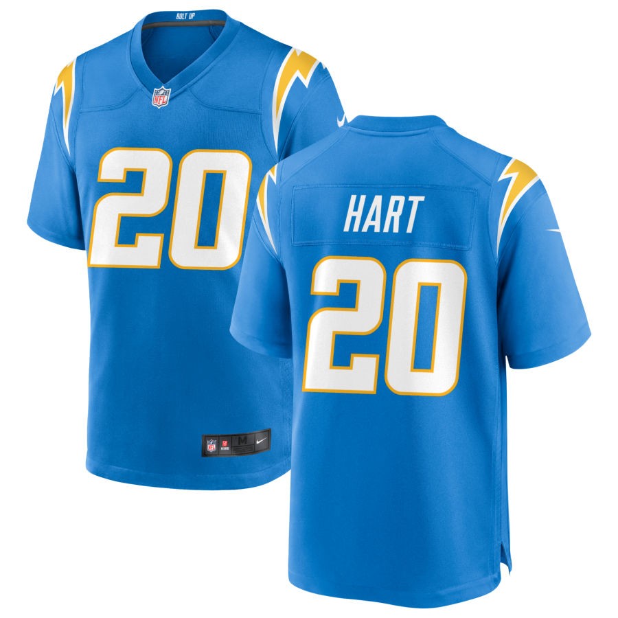 Cam Hart Men's Nike Powder Blue Los Angeles Chargers Custom Game Jersey