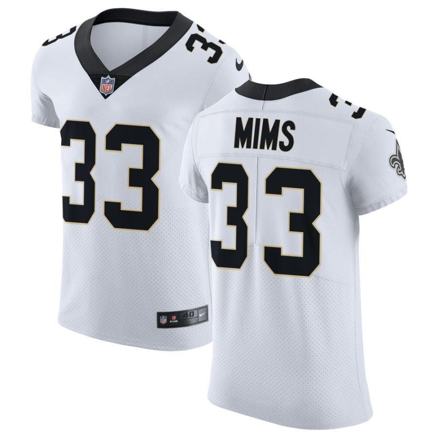 Jordan Mims Men's Nike White New Orleans Saints Vapor Untouchable Elite Custom Jersey