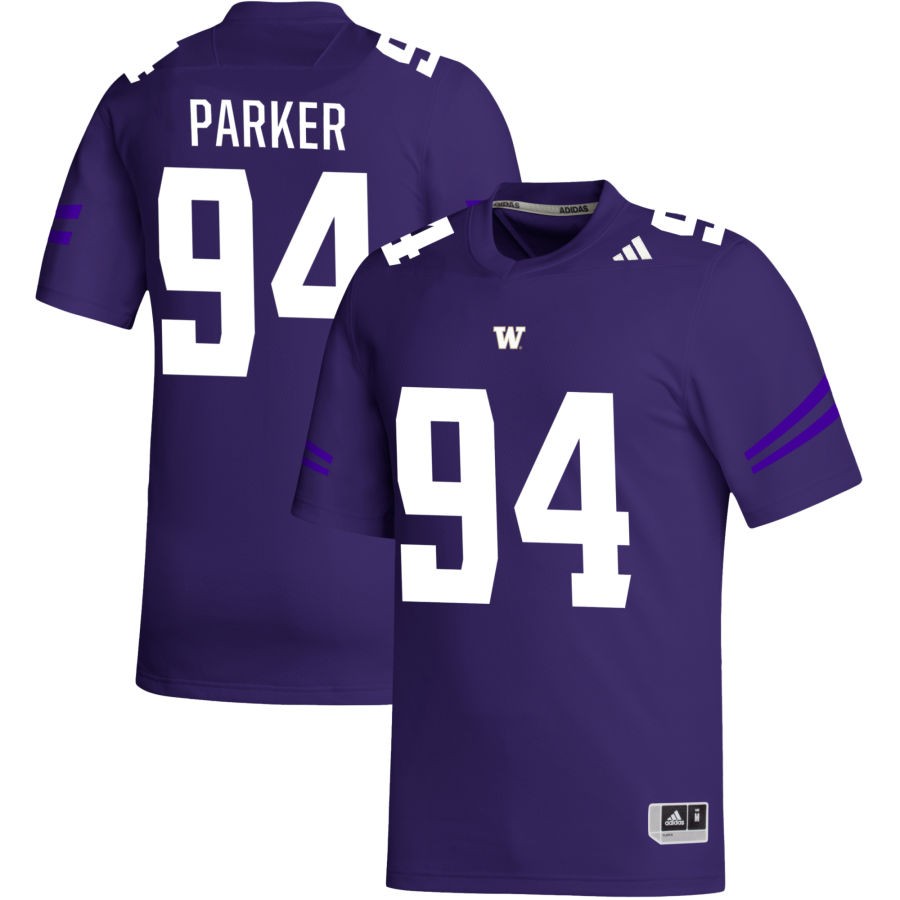 Jayvon Parker Men's adidas  Purple Washington Huskies Pick-A-Player NIL Replica Football Jersey