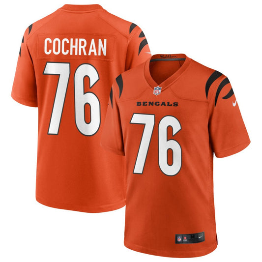 Devin Cochran Youth Nike Orange Cincinnati Bengals Alternate Game Custom Jersey