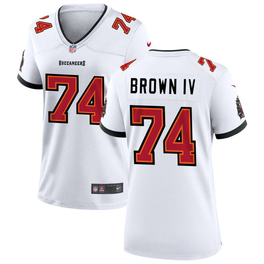 Earnest Brown IV Women's Nike Tampa Bay Buccaneers White Custom Game Jersey