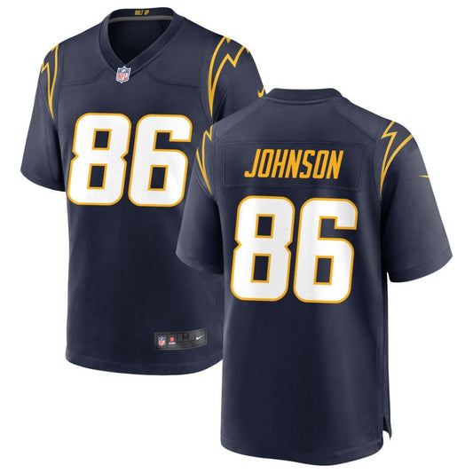 Cornelius Johnson Men's Nike Navy Los Angeles Chargers Alternate Custom Game Jersey