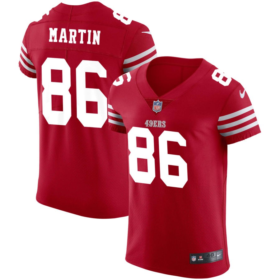 Tay Martin Men's Nike Scarlet San Francisco 49ers Vapor Elite Custom Jersey