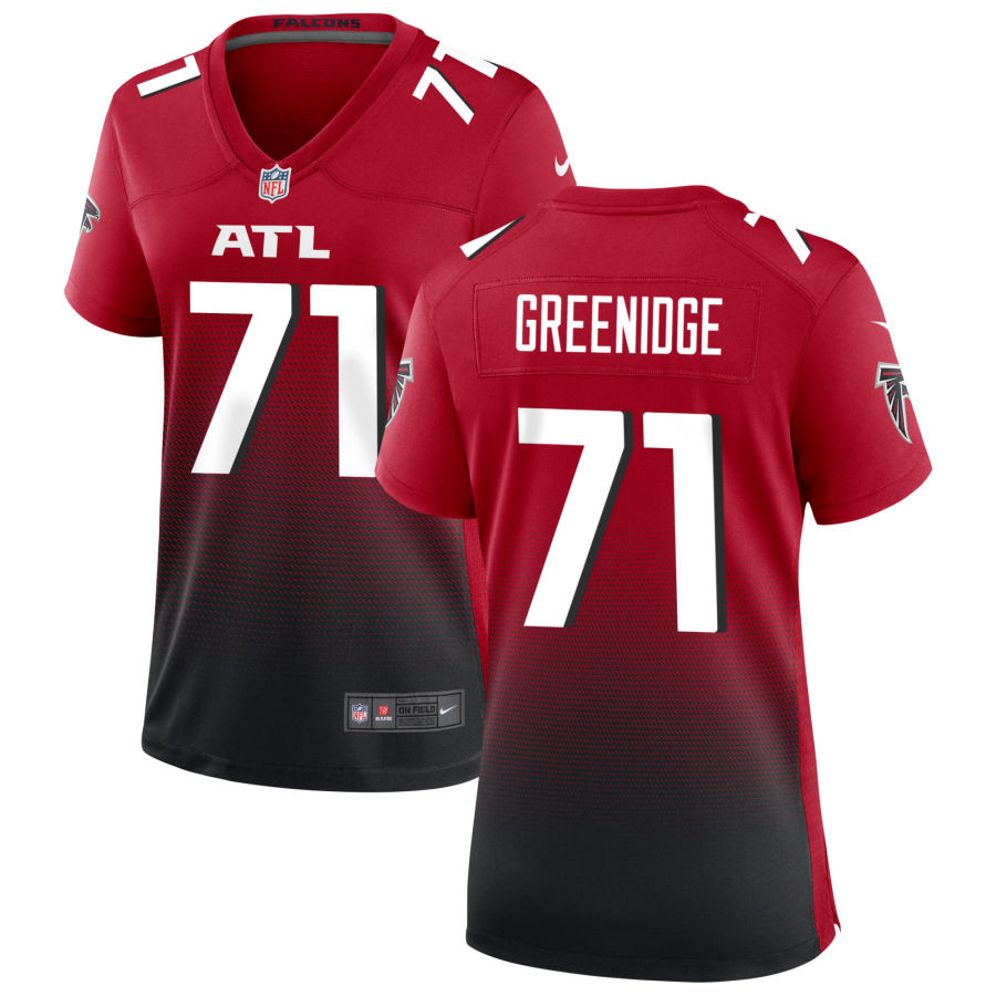 Ethan Greenidge Women's Nike Red Atlanta Falcons Alternate Custom Game Jersey