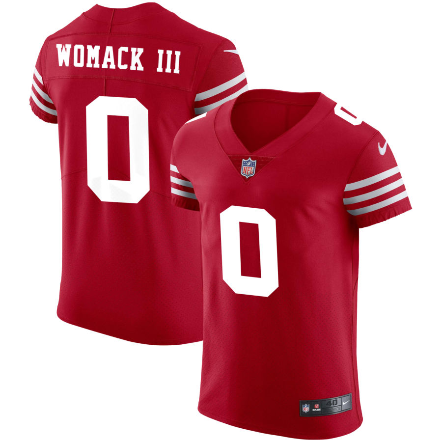 Samuel Womack III Men's Nike Scarlet San Francisco 49ers Vapor Elite Custom Jersey