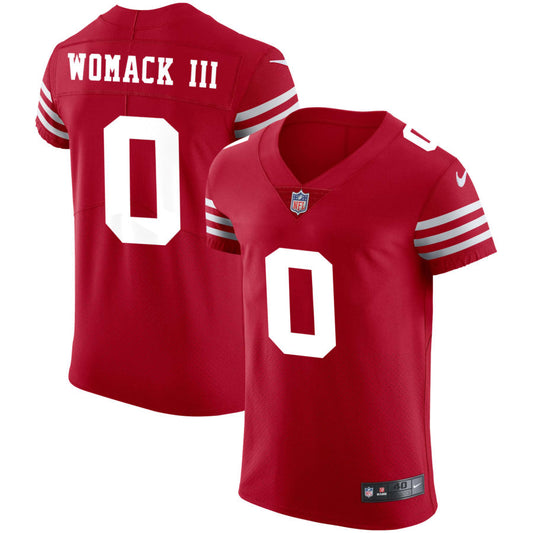 Samuel Womack III Men's Nike Scarlet San Francisco 49ers Vapor Elite Custom Jersey