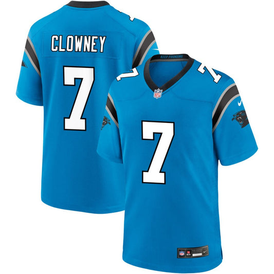 Jadeveon Clowney Men's Nike  Blue Carolina Panthers Alternate Custom Game Jersey