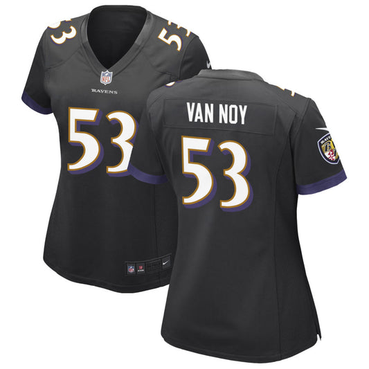 Kyle Van Noy Women's Nike Black Baltimore Ravens Alternate Custom Game Jersey