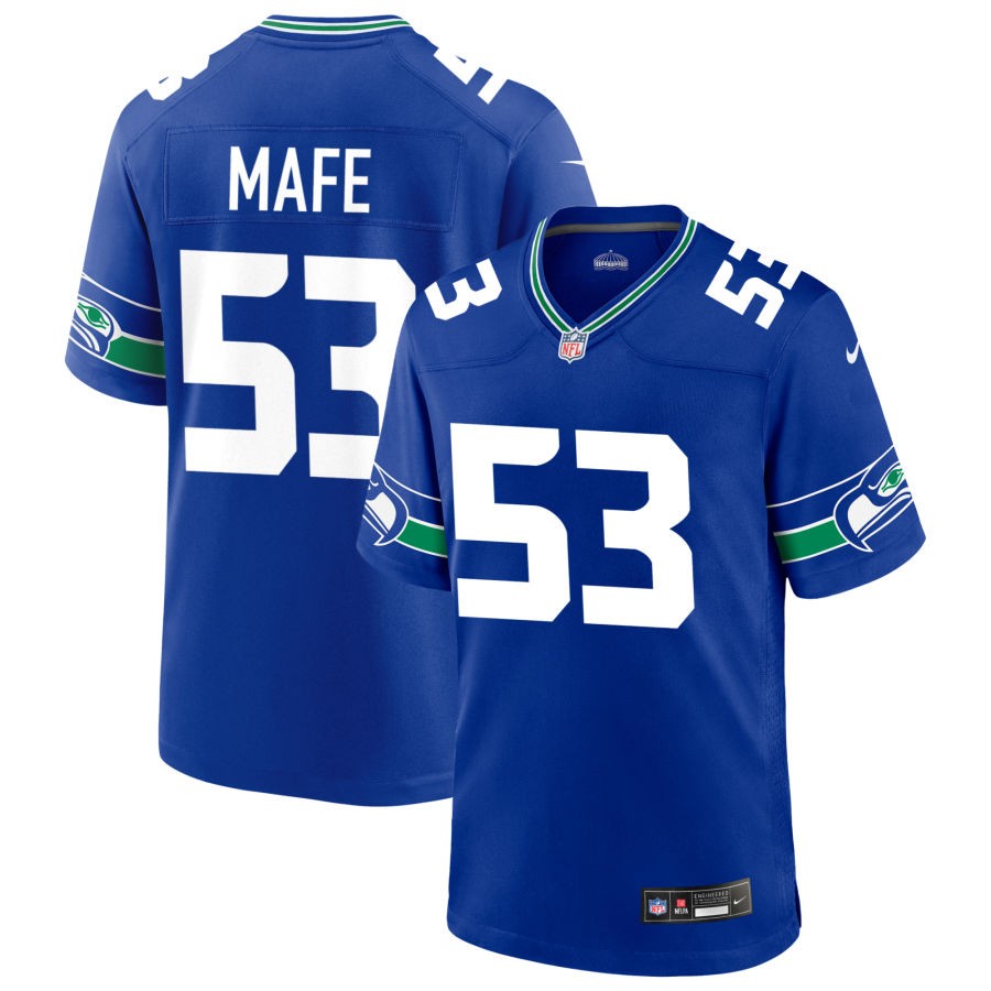 Boye Mafe Women's Nike College Navy Seattle Seahawks Custom Game Jersey