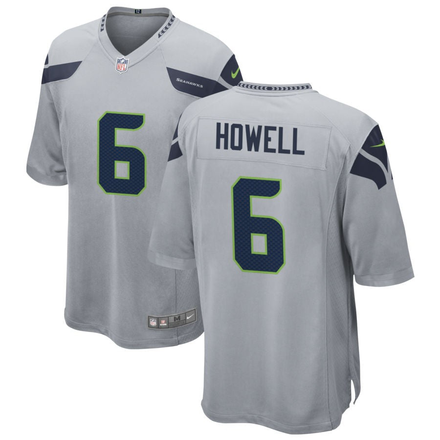 Sam Howell Men's Nike Gray Seattle Seahawks Alternate Custom Game Jersey