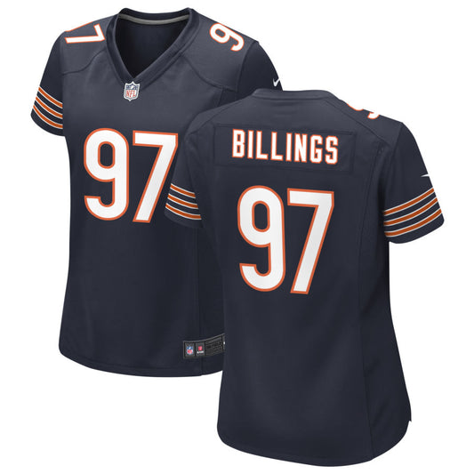 Andrew Billings Women's Nike Navy Chicago Bears Custom Game Jersey
