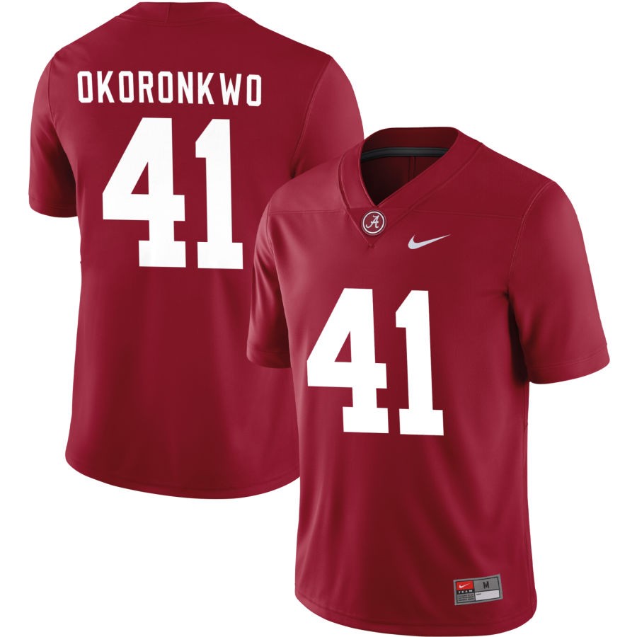 Justin Okoronkwo Men's Nike Crimson Alabama Crimson Tide Pick-A-Player NIL Replica Football Jersey