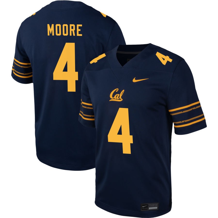 Kaylin Moore Men's Nike  Navy Cal Bears Pick-A-Player NIL Football Game Jersey