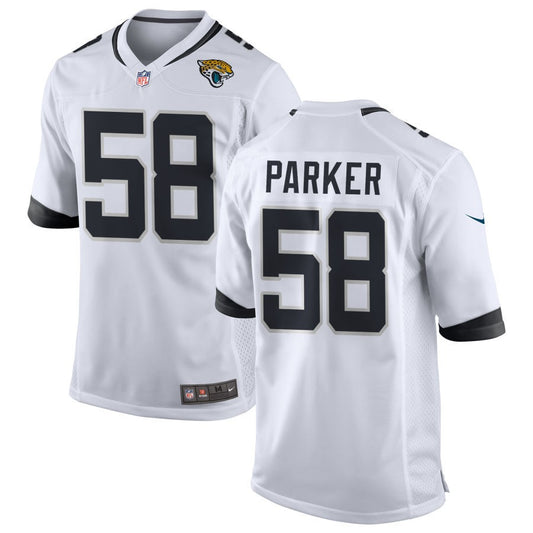 Andrew Parker Men's Nike White Jacksonville Jaguars Custom Game Jersey