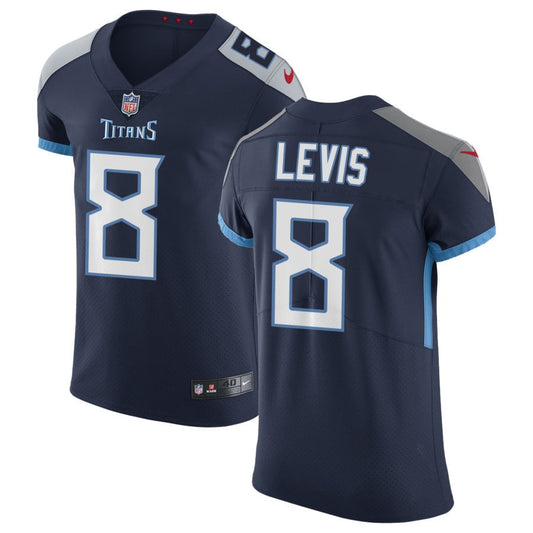 Will Levis Men's Nike Navy Tennessee Titans Vapor Untouchable Custom Elite Jersey