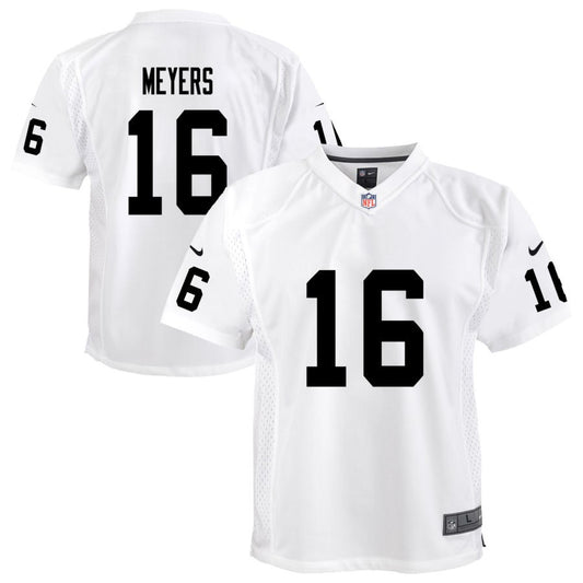 Jakobi Meyers Youth Nike White Las Vegas Raiders Team Custom Game Jersey