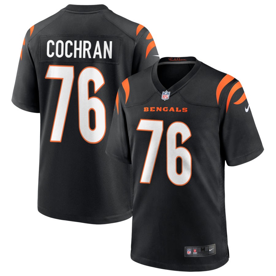 Devin Cochran Men's Nike Black Cincinnati Bengals Game Custom Jersey