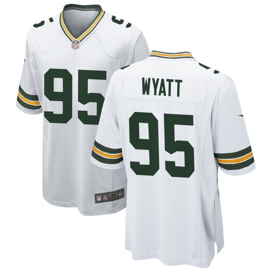 Devonte Wyatt Men's Nike White Green Bay Packers Custom Game Jersey