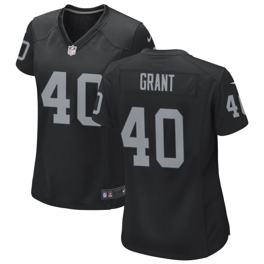 Jaydon Grant Women's Nike Black Las Vegas Raiders Custom Game Jersey