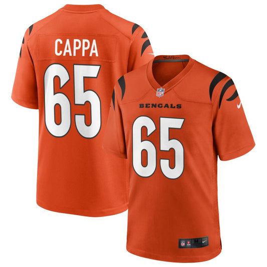 Alex Cappa Youth Nike Orange Cincinnati Bengals Alternate Game Custom Jersey