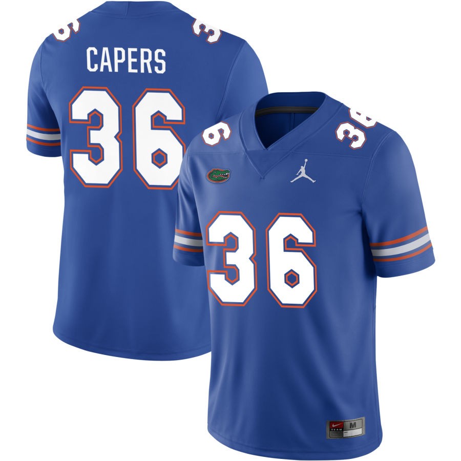 Bryce Capers Men's Jordan Brand Royal Florida Gators Pick-A-Player NIL Replica Football Jersey