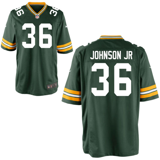 Anthony Johnson Jr Youth Nike Green Green Bay Packers Custom Game Jersey