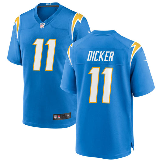 Cameron Dicker Men's Nike Powder Blue Los Angeles Chargers Custom Game Jersey