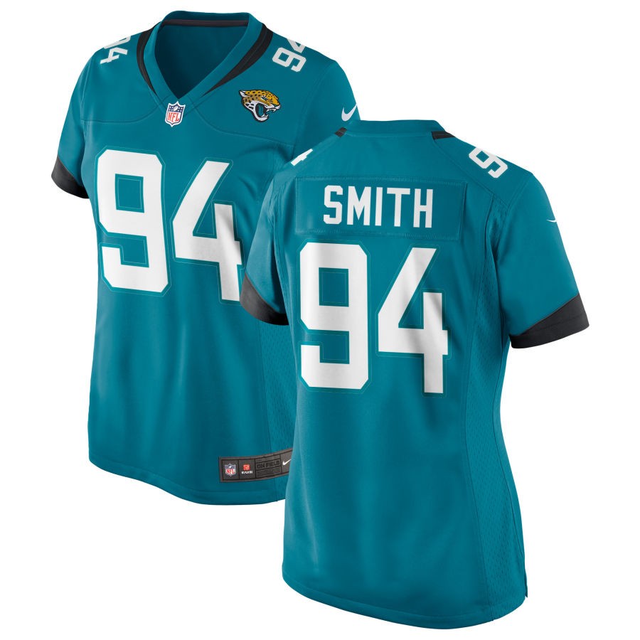 Maason Smith Women's Nike Teal Jacksonville Jaguars Alternate Custom Game Jersey