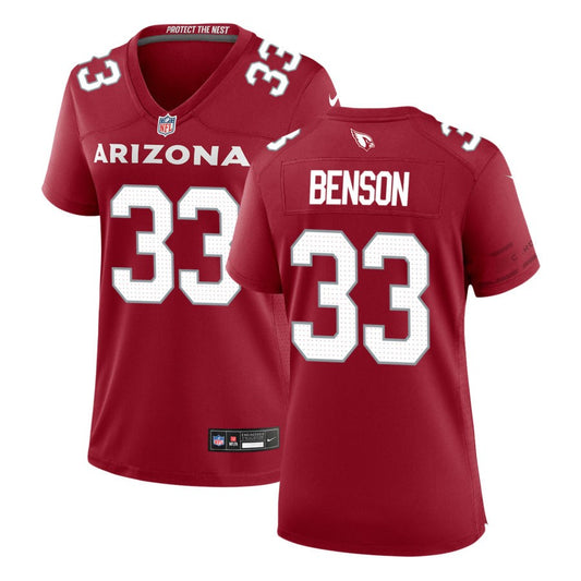 Trey Benson Women's Nike Cardinal Arizona Cardinals Custom Game Jersey