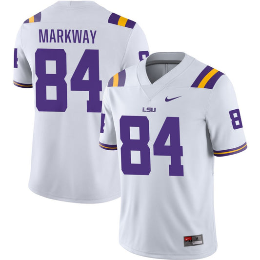 Mac Markway Men's Nike White LSU Tigers Pick-A-Player NIL Replica Football Jersey