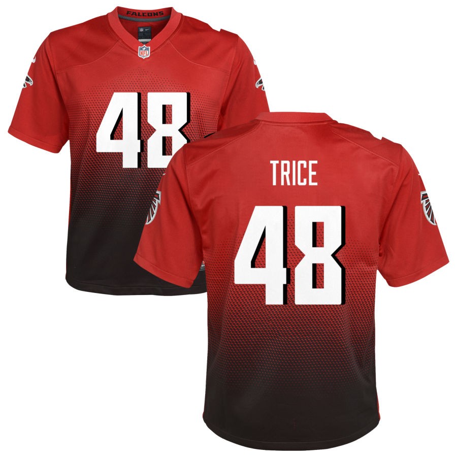 Bralen Trice Youth Nike Red Atlanta Falcons Alternate Custom Game Jersey