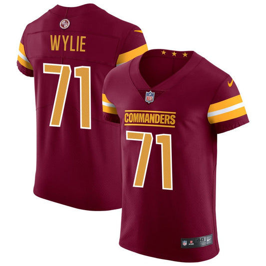 Andrew Wylie Men's Nike Burgundy Washington Commanders Vapor Untouchable Elite Custom Jersey